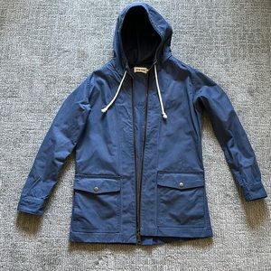 Taylor Stitch wax canvas rain jacket